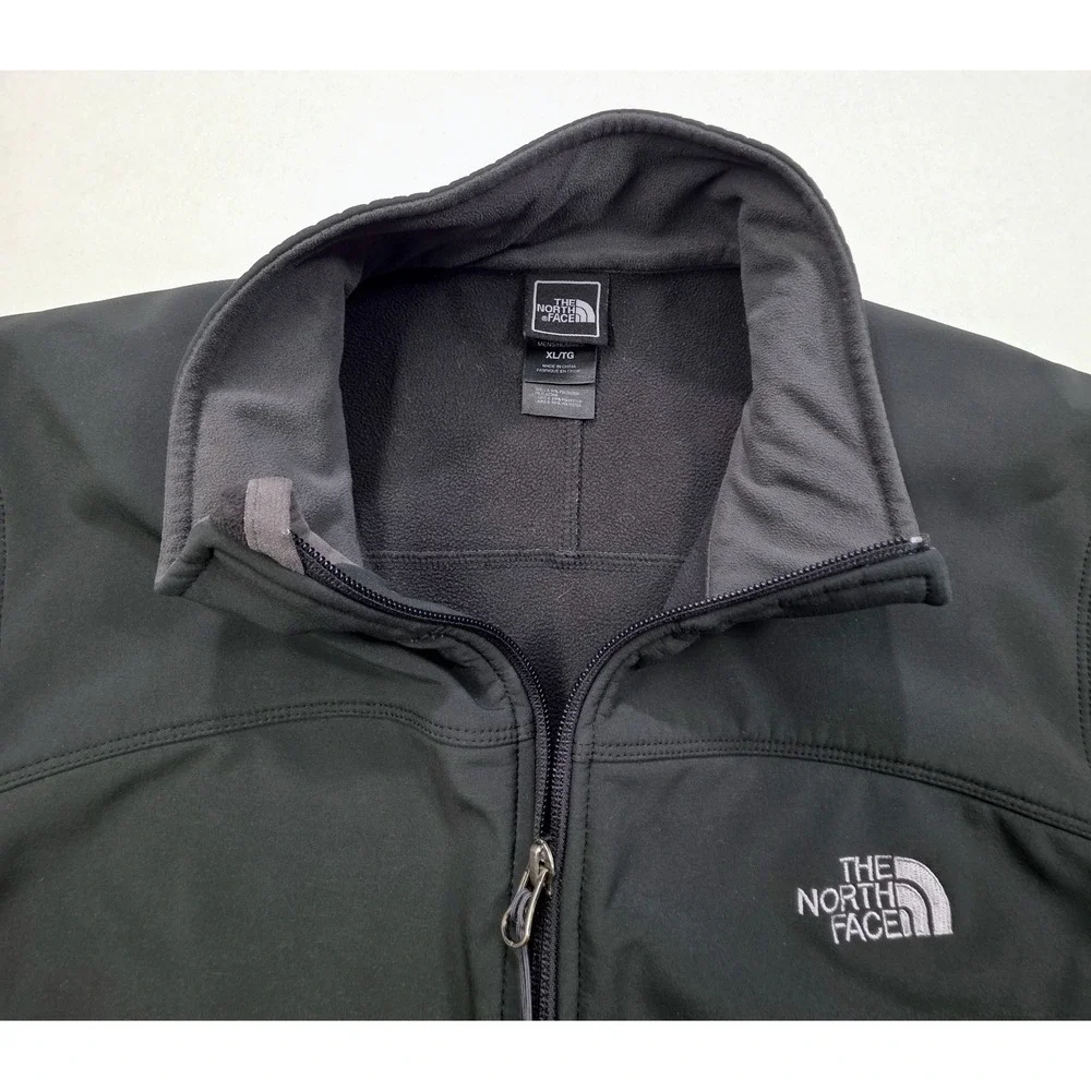 The North Face Apex Softshell Vest Mens XL Black White Wind H2O Resistant